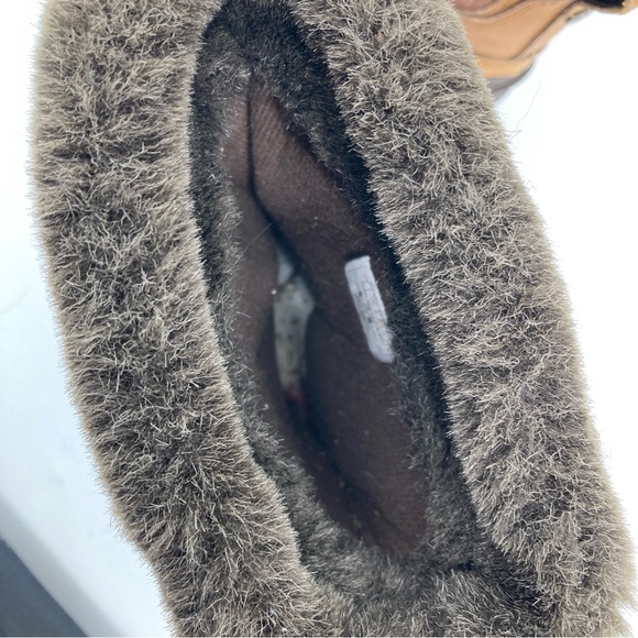 The North Face PrimaLoft Fur Trim White/Brown/Black Waterproof Boots - Picture 8 of 10